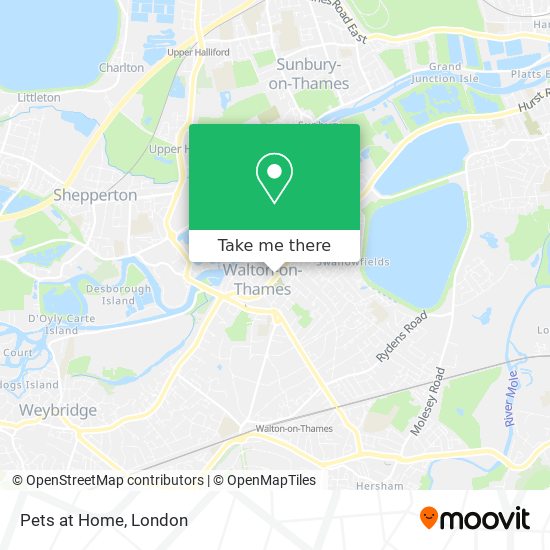 Pets at Home map