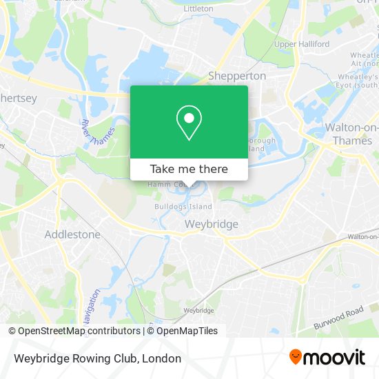 Weybridge Rowing Club map