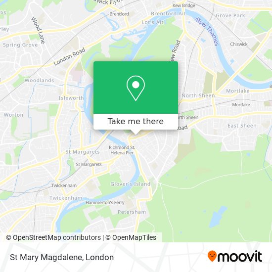 St Mary Magdalene map