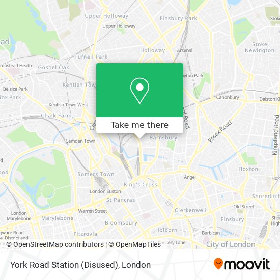 York Road Station (Disused) map