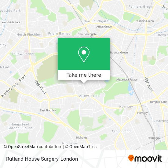Rutland House Surgery map