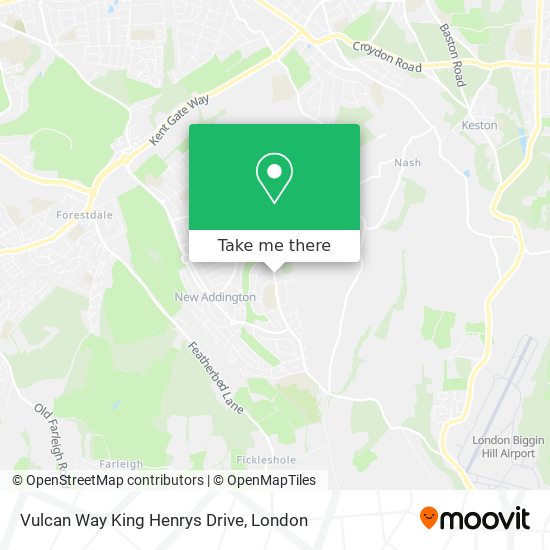 Vulcan Way King Henrys Drive map