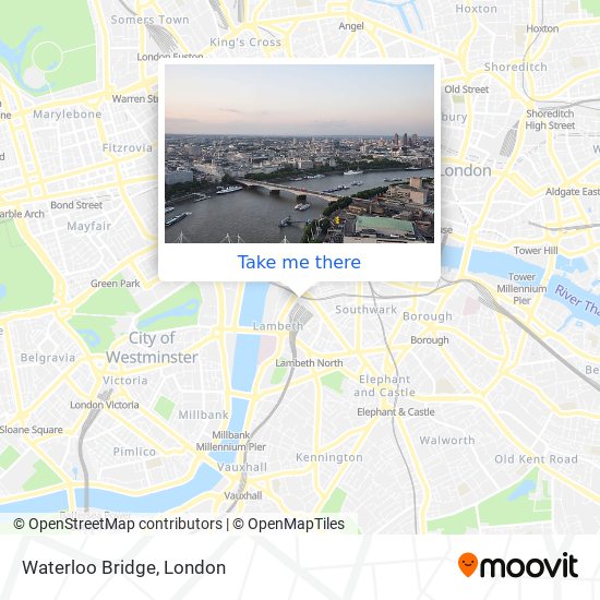 Waterloo Bridge map