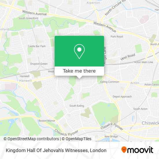 Kingdom Hall Of Jehovah's Witnesses map