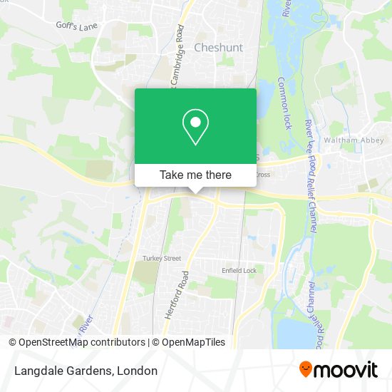 Langdale Gardens map