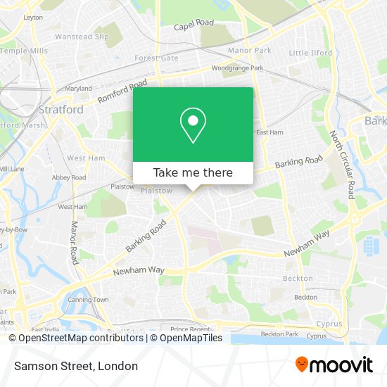 Samson Street map