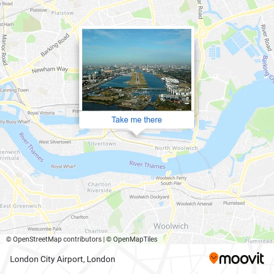 London City Airport map