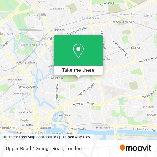 Upper Road / Grange Road map