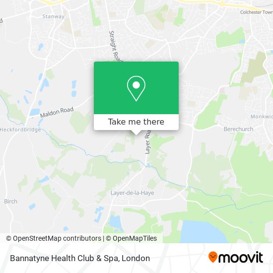 Bannatyne Health Club & Spa map