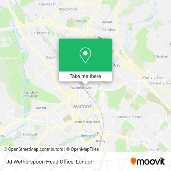 Jd Wetherspoon Head Office map