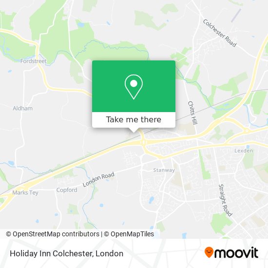 Holiday Inn Colchester map