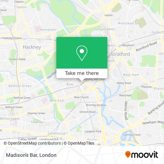 Madison's Bar map