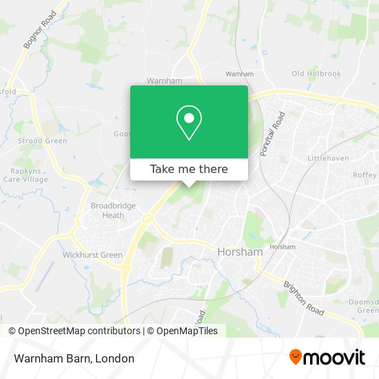 Warnham Barn map