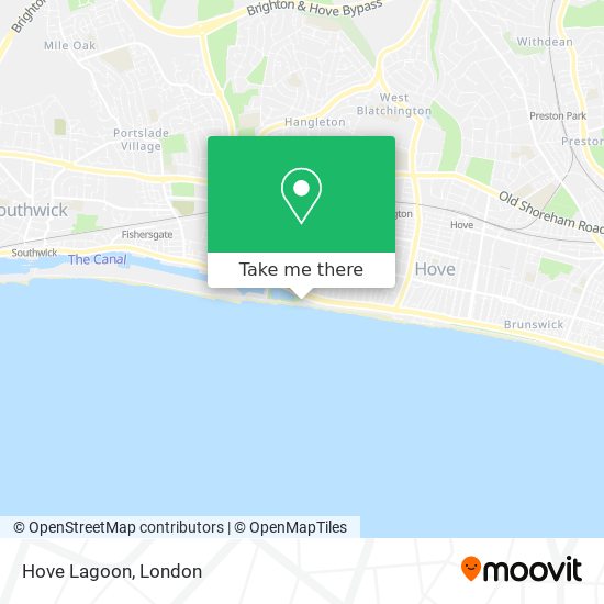 Hove Lagoon map