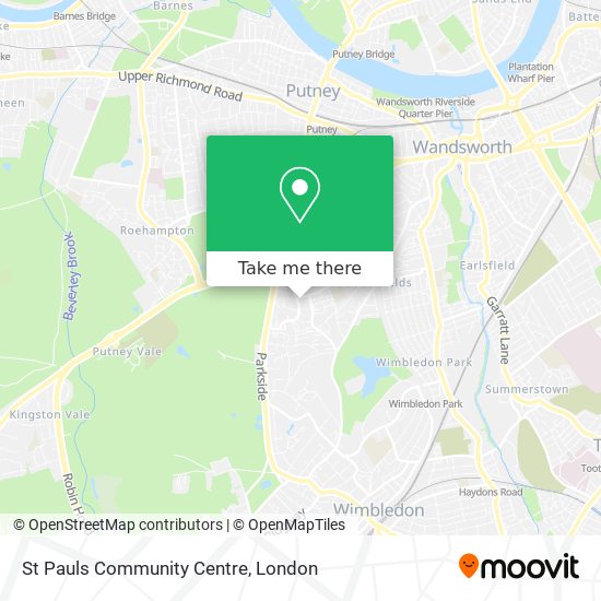 St Pauls Community Centre map