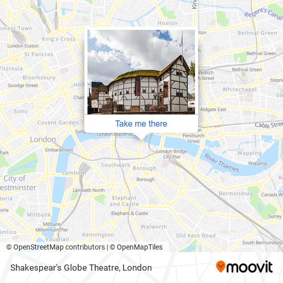 Shakespear's Globe Theatre map