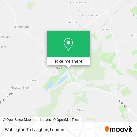 Watlington To Ivinghoe map