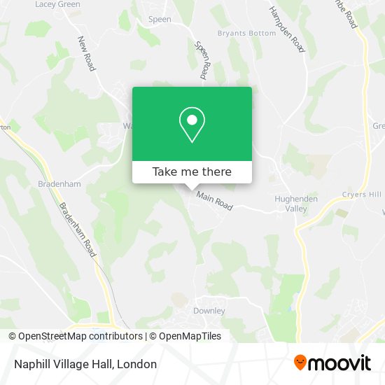 Naphill Village Hall map