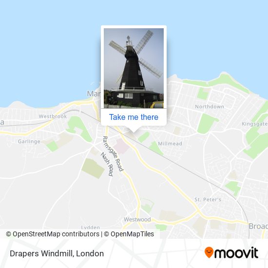 Drapers Windmill map