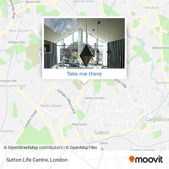 Sutton Life Centre map