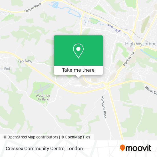 Cressex Community Centre map