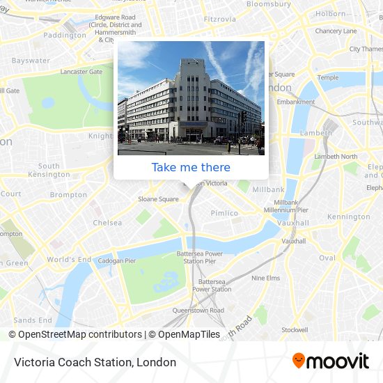 Victoria Coach Station map