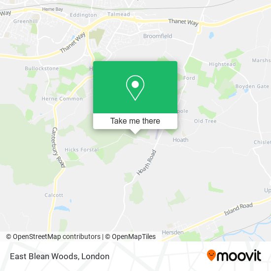 East Blean Woods map