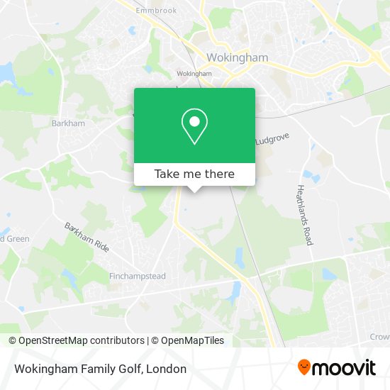 Wokingham Family Golf map