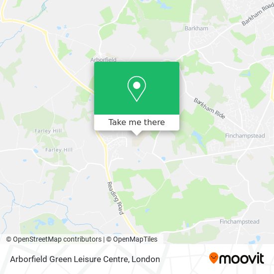 Arborfield Green Leisure Centre map