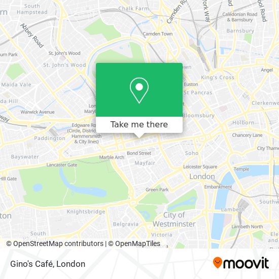 Gino's Café map