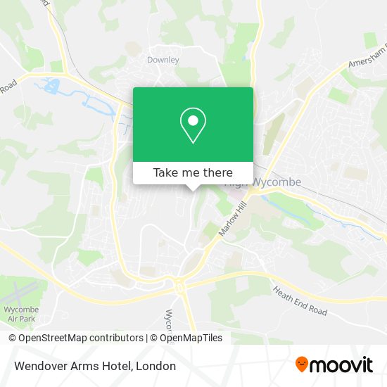 Wendover Arms Hotel map