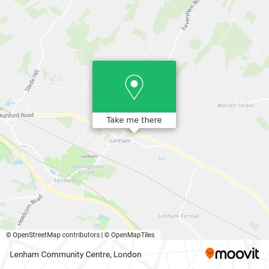 Lenham Community Centre map