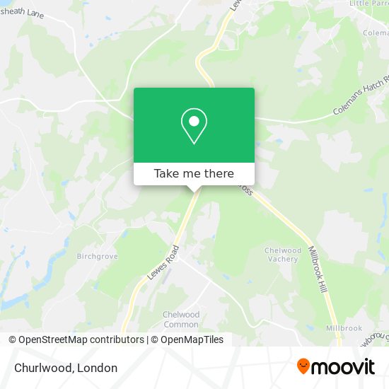 Churlwood map