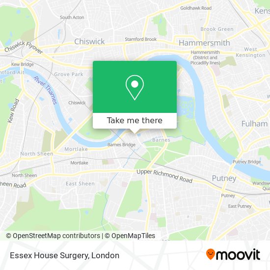 Essex House Surgery map