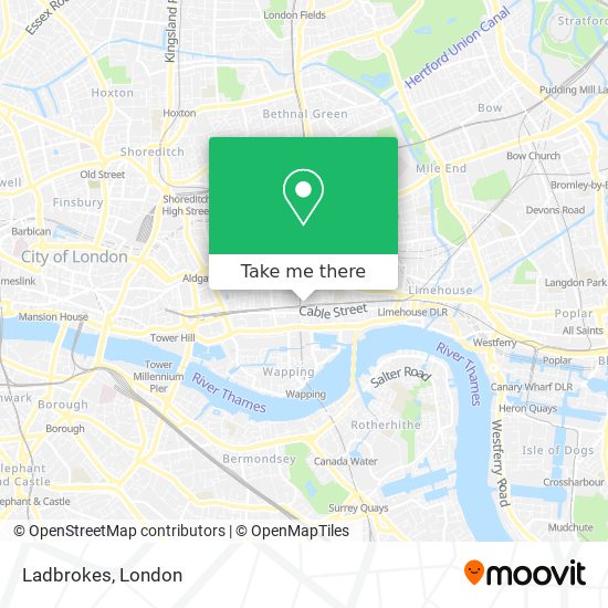 Ladbrokes map