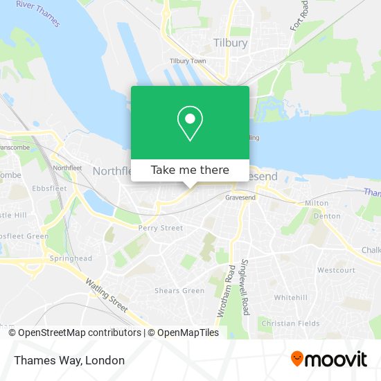 Thames Way map