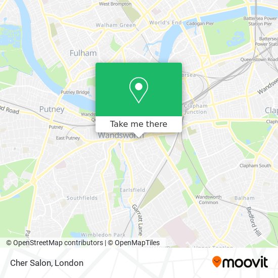 Cher Salon map