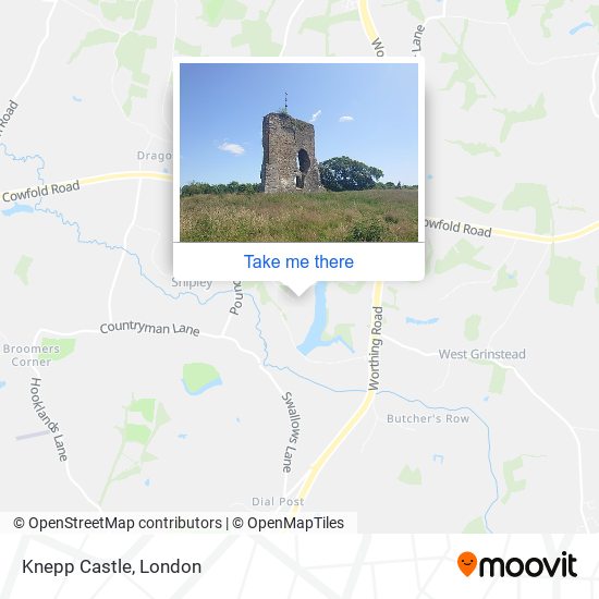 Knepp Castle map
