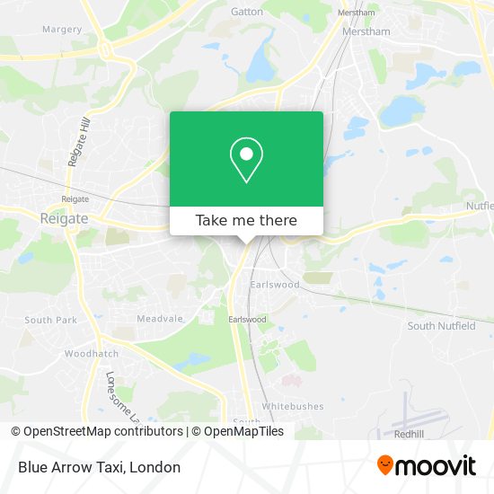 Blue Arrow Taxi map