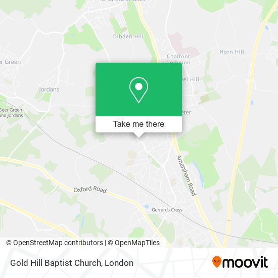 Gold Hill Baptist Church map