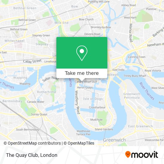 The Quay Club map
