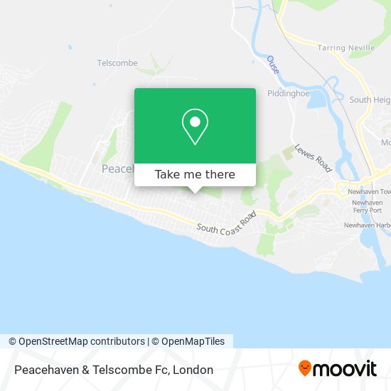 Peacehaven & Telscombe Fc map