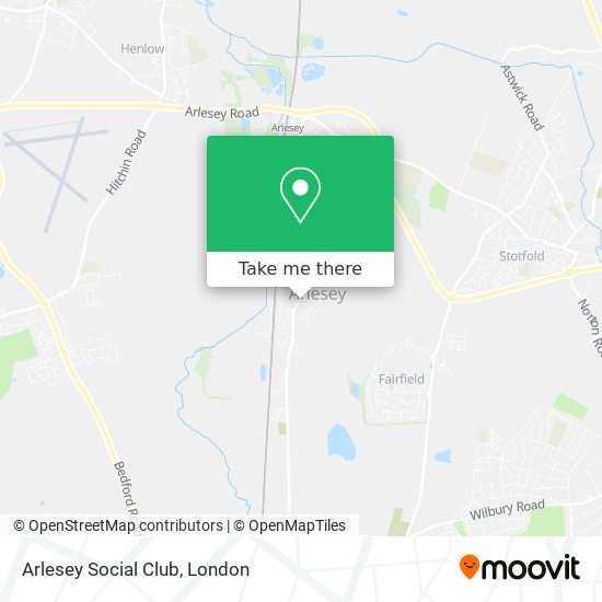 Arlesey Social Club map
