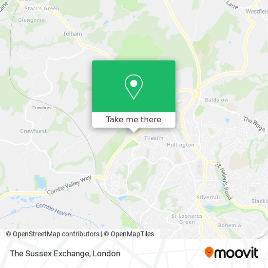 The Sussex Exchange map