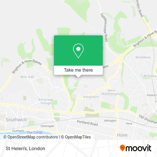 St Helen's map