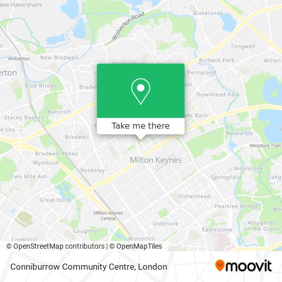 Conniburrow Community Centre map