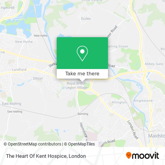 The Heart Of Kent Hospice map