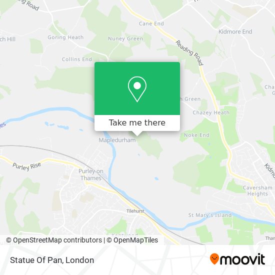Statue Of Pan map