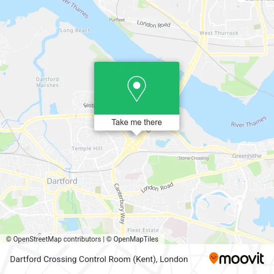 Dartford Crossing Control Room (Kent) map