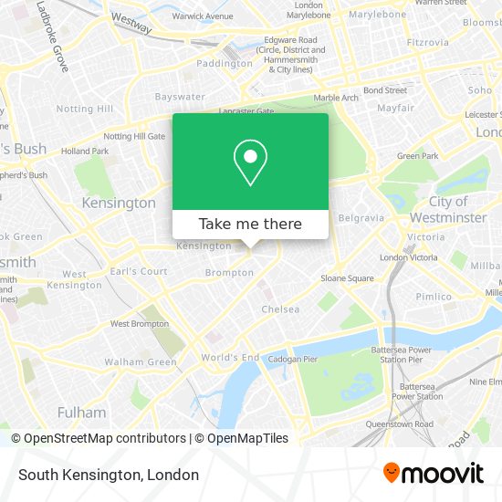 South Kensington map